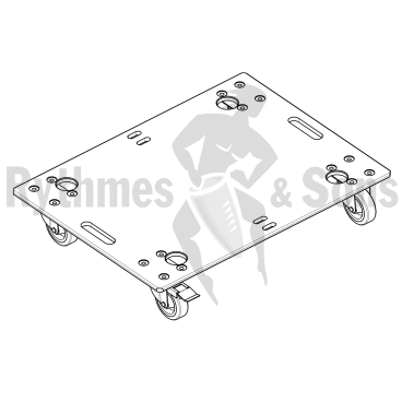 Removable board on castors for OpenTop® rack depth 700mm