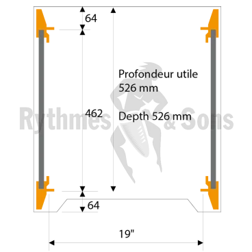 Baie 19" 32U Caramel