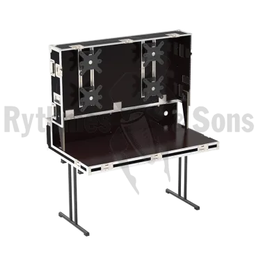 Telemetry flight case 2 seats and 4 monitors