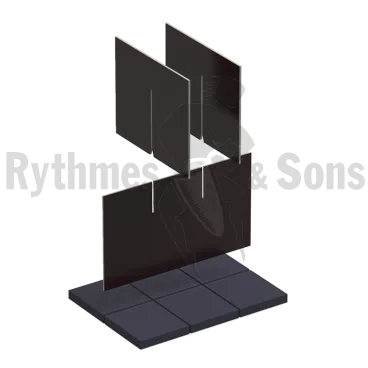 3x2 wood compartments + foam in the bottom for trunk 800x600xH600