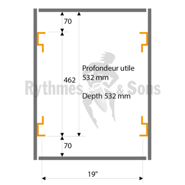 OPENROAD® rack 10U, depth 530 + covers store