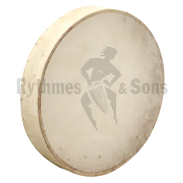 Frame drum with stitched natural head Ø41