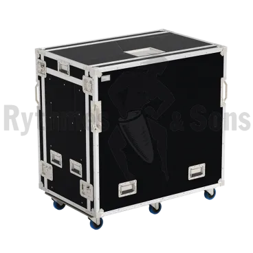 Rack vidéo 19" 2x14U + plateau + supports écrans 24"