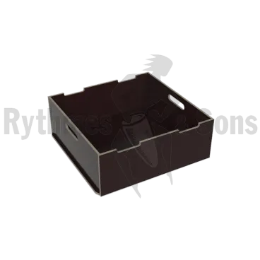 Bac amovible H200 pour rack à bacs Largeur 600 mm (rayures façade)