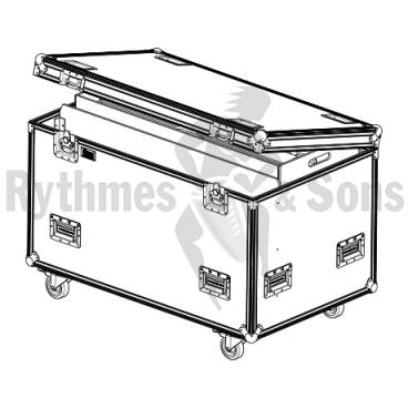 Produit ADB/CLAY PAKY Klemantis AS1000 Flight-⁠case Classique pour 4 projecteurs + accessoires Image