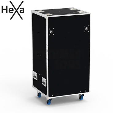 Flight-⁠case OPENROAD® pour 4 projecteurs de découpes Source Four LED 3 ZOOM 15/30 ETC