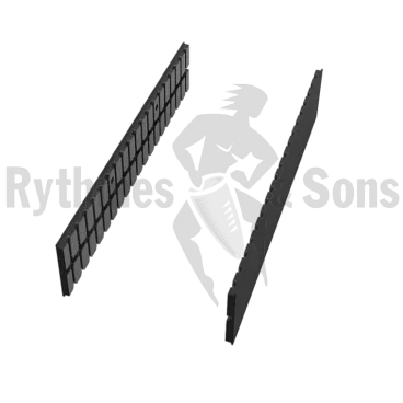 2 cotés rainurés composite pour malle L1000xH400