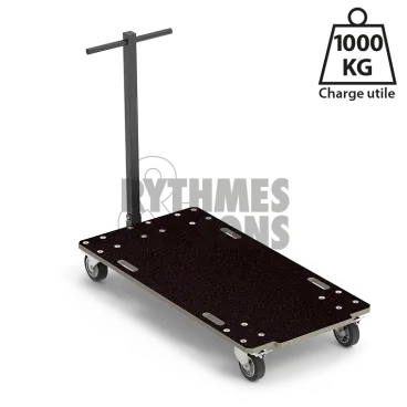 Chariot manutention pliable Forte 1200x600xE21mm Roul. Ø125