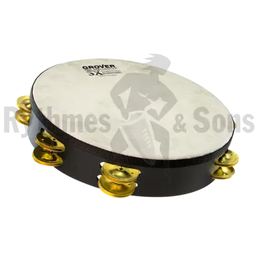 GROVER SX-BR Ø10"/25cm Tambourine Hybrid Silver
