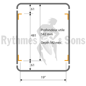 ClicTop® 19" Rack 6U depth 540 mm