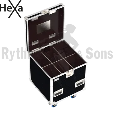 HEXA Classic flight case 600x600xH600 for 6 (3x2) spotlights