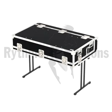 Telemetry flight case 2 seats and 4 monitors