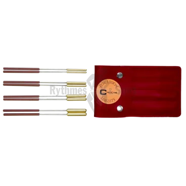 Set of 4 prs. of CHALKLIN brass Triangle Deluxe