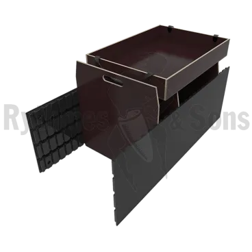 Produit Côtés rainurés composite + 3 cloisons + bac pour malle 1200x600xH600 Image