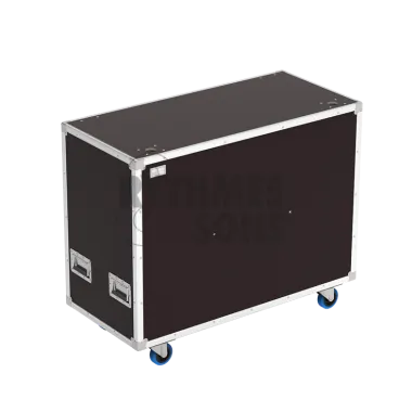 Flight-⁠case OpenRoad®+cloisons pour 1 à 2 écrans de 32" à 42"