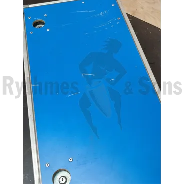 800x400xH400 Malle OPENROAD® bleu sans roulettes