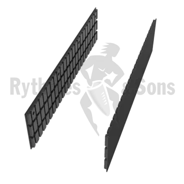 2 cotés rainurés composite pour malle L1200xH500