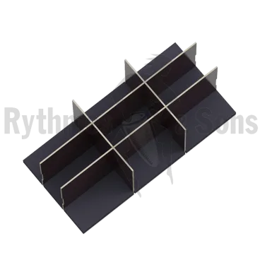 Produit 3x3 compartiments bois + mousse dans le fond pour malle 1200x600xH600 Image