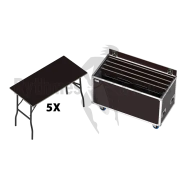 Produit Lot de 5 tables pliantes + Malle OpenRoad® Image