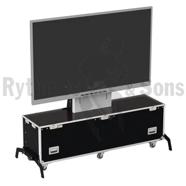 Flight-case Classique avec élévateur électrique pour écran 60" à 70"