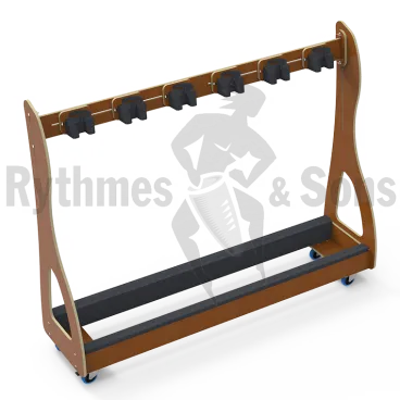 RYTHMES & SONS Caramel Trolley for 4 double basses or 6 cellos