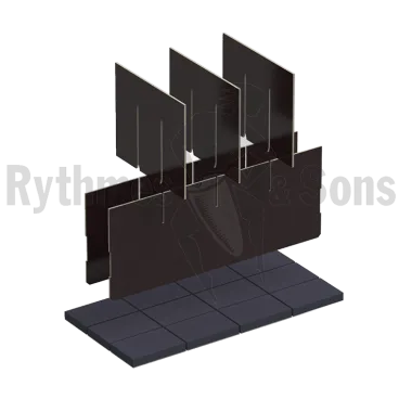 4x3 wood compartments + foam in the bottom for trunk 1200x600xH600
