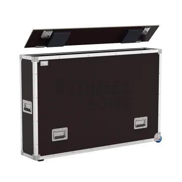 Flight-⁠case OpenRoad® Slim pour 1 à 2 écrans de 46" à 55"