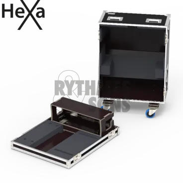 YAMAHA DM7 Compact, DM7-⁠EX Compact (avec ou sans extension) Flight-⁠case HEXA avec bac arrière pour console de mixage numérique