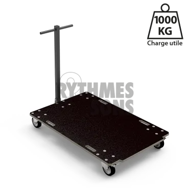 Chariot manutention pliable Forte 1200x800xE21mm Roul. Ø125