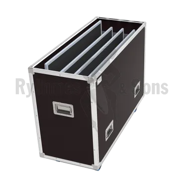 Flight-⁠case OpenRoad® Large pour 1 à 4 écrans de 32" à 46"