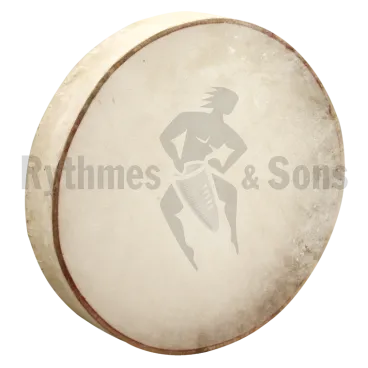 Tambour sur cadre peau cousue Ø52