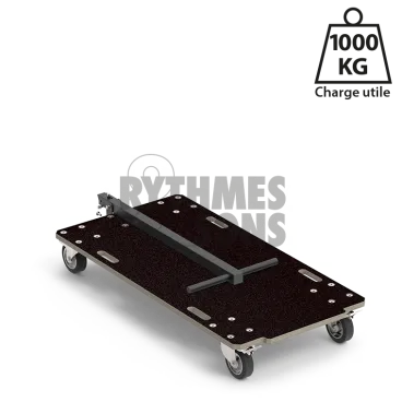 Chariot manutention pliable Forte 1200x600xE21mm Roul. Ø125