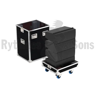 APG UC206N Flight case pour 2 enceintes