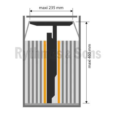 Flight-⁠case OpenRoad®+cloisons pour 1 écran de 15" à 24"