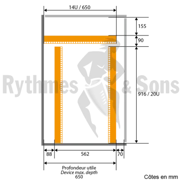 Régie 19" OPENROAD® 20Ux14U