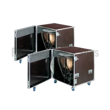 Set of 2 ADAMS Symphonic Gen II 29" and 26" timpani Polished parabolic copper kettle+ 2 flight cases