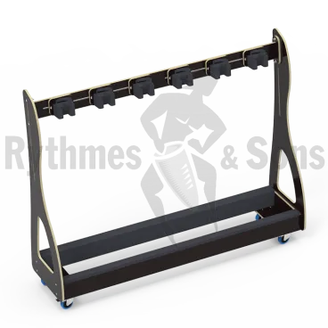 RYTHMES & SONS Black Trolley for 4 double basses or 6 cellos