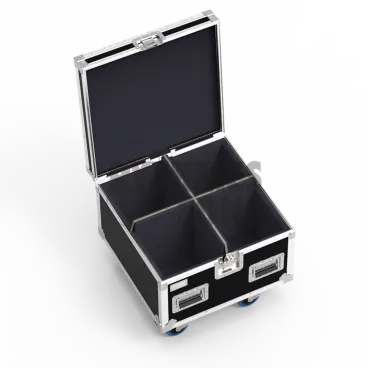 Flight-⁠case pour 4 optiques de découpes Source Four LED 2 CYCLO, Source Four LED 2 FRESNEL ETC