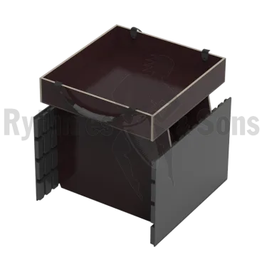 Produit Côtés rainurés composite + 2 cloisons + bac pour malle 600x600xH600 Image