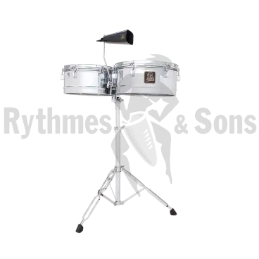 Produit Timbales latines LP Aspire LPA256 Ø13"+14" sur stand, fût acier Image