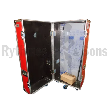 Flight-case 530x600xH1370 avec mât d'affichage