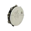 Tambourin Ø8"/20cm 1 rangée cymbalettes peau synthétique