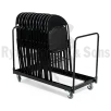 RYTHMES & SONS Chariot de transport pour 32 chaises pliantes LILA® I & II