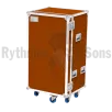 Flight case bureau mobile caramel