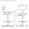 RYTHMES & SONS AMY® Adjustable chair for conductor