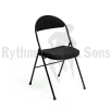 RYTHMES & SONS PREMIUM Folding chair Black Fabric