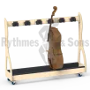 RYTHMES & SONS Chariot ratelier OpalWhite pour 4 contrebasses ou 6 violoncelles