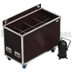 Flight-case OPENROAD® pour 8x PAR 64 + crochets