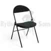 RYTHMES & SONS LILA® I Folding chair Black Fabric