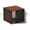 Baie 19" avec porte plexi 10U Caramel
